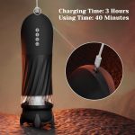 Lurevibe - Rocket 3d Realistic Textured Electric Stroker With 5 Thrusting Rotating Modes - Image 11