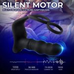 Massager Masturbation 9 Frequency Remote Control Anal Vibrator with Cock Ring - Image 7