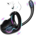 3-in-1 Vibrating Testicle Taint Anal Stimulator with Adjustable Vibrating Cock Ring - Image 8