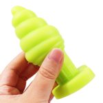 Aimitex Ice Cream Colorful Silicone Butt Plug Anal Expansion plug - Image 10