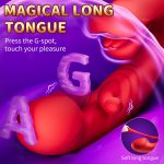 Red Lip Pro Biting Clit Scratching G Spot Vibrator - Image 4