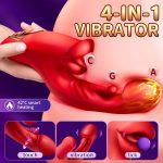 Red Lip Pro Biting Clit Scratching G Spot Vibrator - Image 2