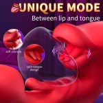 Red Lip Pro Biting Clit Scratching G Spot Vibrator - Image 3