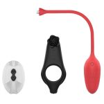Detachable Design Vibrating Cock Penis Ring With Anal Plug for Couple - Image 10