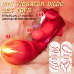 4 In 1 Rose Tongue Swing Vibrating G-Spot Clitoral Stimulation Dildo Machine - Image 2
