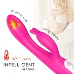 Lurevibe - Female Masturbation Device Rabbit Heated Vibrator Waterproof - Image 2