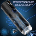 2 in 1 Waterproof Auto Suction Vibration Male Masturbator - Image 4