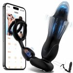 Starship Prostate Massager Vibrating Inflating Expanding Anal Toy with Dual Rings - Image 7