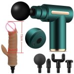 Massage Gun Modified Hand-Held Cannon Head Massage Female Masturbation Penis Back Court Vibrator - Image 4