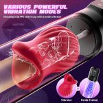 Automatic Suction Vibration Penis Enlargement Pump with Rose Shaped Inner Sleeve - Image 3