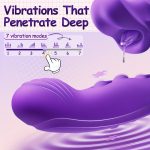 Rose Muncher Clitoris Biting Rolling Ball G Spot Vibrator - Image 5