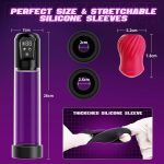 Automatic Suction Vibration Penis Enlargement Pump with Rose Shaped Inner Sleeve - Image 5