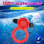 Vibrating Rose Penis Ring Clitoral Stimulation For Couple - Image 5