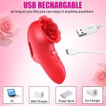 Rose Finger Vibrator G Spot Clitoral Stimulator for Couple Flirting - Image 5