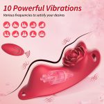 Rose Wearalbe Clitoral Massage Vibrator with Panty & Remote Control - Image 3