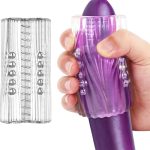 Manual Suction Penis Sleeve Blowjob Male Masturbators with 15 Extruded Beads
