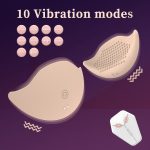 Invisible Wearable Breast Massage Vibrator With Remote Control - Image 4