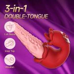 3 in 1 Rose Muncher Octopus Tentacle Swinging G-spot Vibrator - Image 2