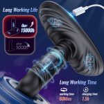 Upgraded Thrusting Sit And Ride Anal G Spot Double Vibrator With Remote - Image 6