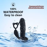 Triple Rings Vibrating Prostate Massager realistic dildo With Remote Control - Image 3