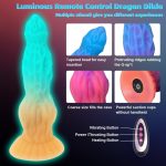 9.25‘’ Luminous Dragon Monster Dildo Vibrator Remote Control With 10 Thrusting & Vibration - Image 2