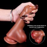 7.68 Inch Dildo Soft Manual Dildo With Double Breasts - Image 8