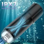 2 in 1 Waterproof Auto Suction Vibration Male Masturbator - Image 5