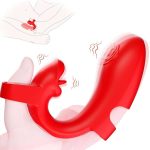 Finger Vibrator Rose Tongue Licking Clitoris G Spot Vibrator - Image 8