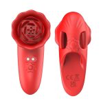 Rose Finger Vibrator G Spot Clitoral Stimulator for Couple Flirting - Image 7