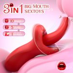 Big Mouth Clitoris Suction G Spot Vibrator with 10 Tongue Licking Modes - Image 2