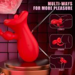 Big Mouth Clitoris Suction Anal Bead Vibrator with 10 Tongue Licking Modes - Image 5