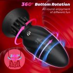 APP - Controlled Rotating Anal Plug  9 Modes Waterproof  Quiet - Image 3