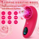Rose Sex Toy Mini Vibrator for Womens Tapping Vibrating sex toy - Image 2