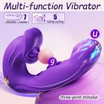 Rose Muncher Clitoris Biting Rolling Ball G Spot Vibrator - Image 3