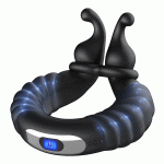 Lurevibe - Vibrating Dual Penis Ring Dildo Stretchy Cock Ring