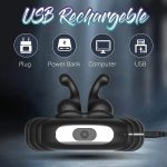 Lurevibe - Vibrating Dual Penis Ring Dildo Stretchy Cock Ring - Image 5