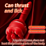 Lurevibe - Rose Tongue Licking Suction Vibrator G-spot Vibration Stimulator - Image 2