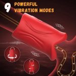 Penis Vibrator 2 in 1 APP Controlled Male Masturbator 9 Modes Lips Wrapping Waterproof - Image 5