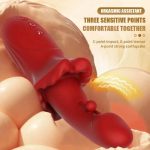 2 In 1 Realistic Lip Slipping G Spot Vibrator - Image 2