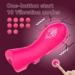 Finger Vibrator Clitoral G Spot Massager with 10 vibration For Couple Foreplay - Image 2