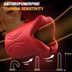 Penis Vibrator 2 in 1 APP Controlled Male Masturbator 9 Modes Lips Wrapping Waterproof - Image 7