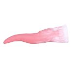 7.68‘’ Gradual Pink Monster's Tongue Silicone Dildo - Image 3