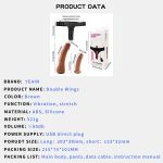 6.69‘’ Yeain Wearable Double-headed Thrusting Dildo Vibrator For LGBT - Image 12