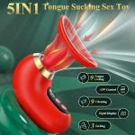 Nipples Clitoris Licker Tongue Vibrator Removable Cup Vagina Sucking Massager - Image 5