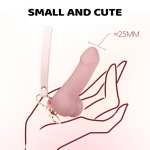 Mini Simulation Penis Vibrator Keychain Pendant Masturbator for Women - Image 2