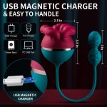 Lurevibe - Big Mouth Vibrator 3 In1 Tongue Licking Suction G Spot Vibrator With Vibrating Dildo - Image 5