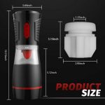 Lurevibe - 4 Sucking Modes Penis Cup 7 Tongue Licking Male Masturbator Cup - Image 4