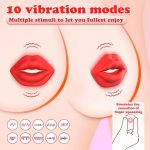 MizzZee Wireless Red Lip Nipple Clamp vibrator With Remote Control Control - Image 2