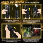 Lurevibe - Gawk Gawk Black (With Cover) Tivino Rotating Vibration Male Masturbation Cup - Image 6