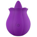 Lurevibe -10 Speeds Vibrating Rose Shape Tongue Licking Vibrator For Women - Image 7